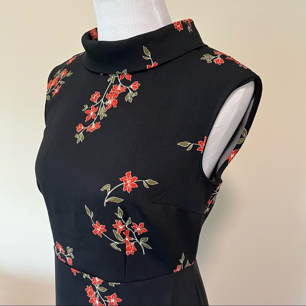 Ann Taylor Factory Floral Print Roll Neck Sheath Dress <2>